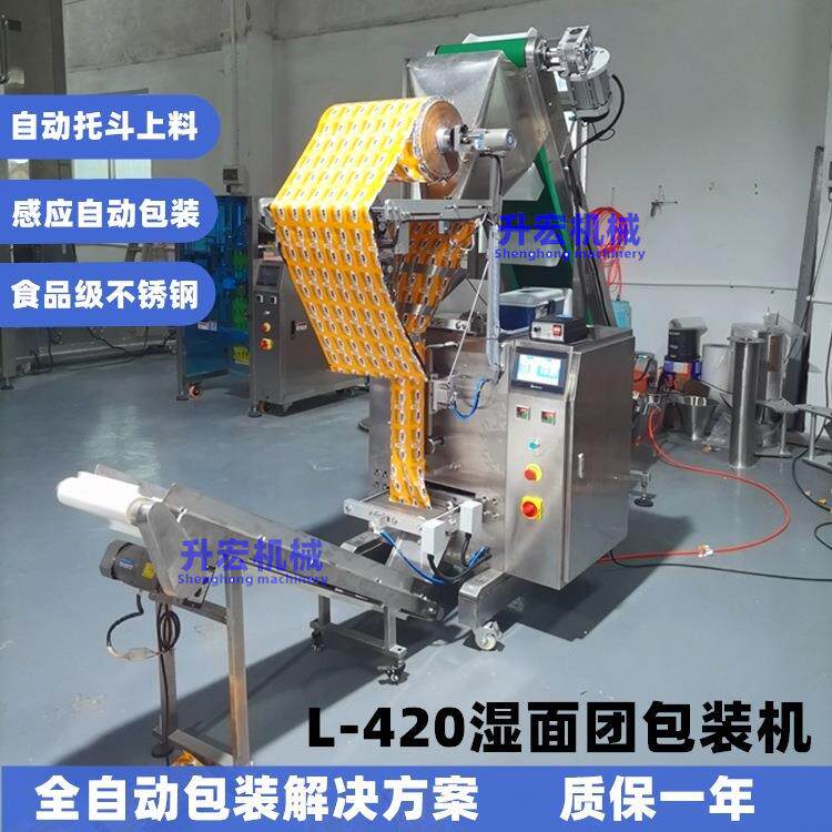湿面团包装机河粉420B链斗立式湿面条桂林米粉自动排气多功能