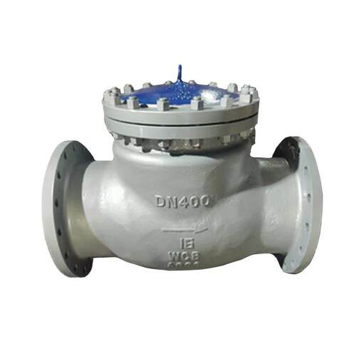 大口径铸钢止回阀法兰连接DN600-40C高压高温硬密封旋启式单瓣阀