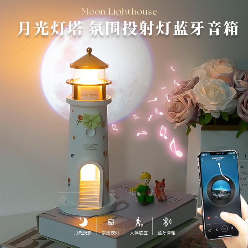 王子生日礼物灯塔投影灯蓝牙音响小众高级氛围感送女生男生闺蜜61