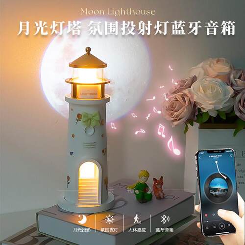 王子生日礼物灯塔投影灯蓝牙音响小众高级氛围感送女生男生闺蜜61