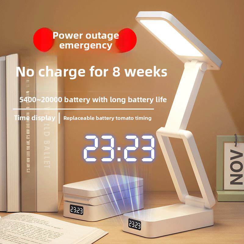 护眼、学习用折叠小台灯，宿舍专用，高中生专用，充电，超长续航