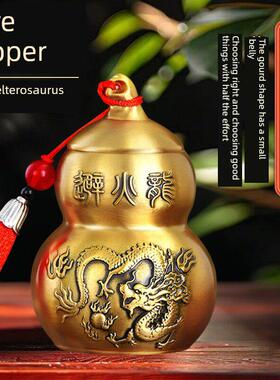 避火龙瓶子厨房真品开盖铜辟火龙瓶壁碧铜葫芦土黄铜摆件应对问题