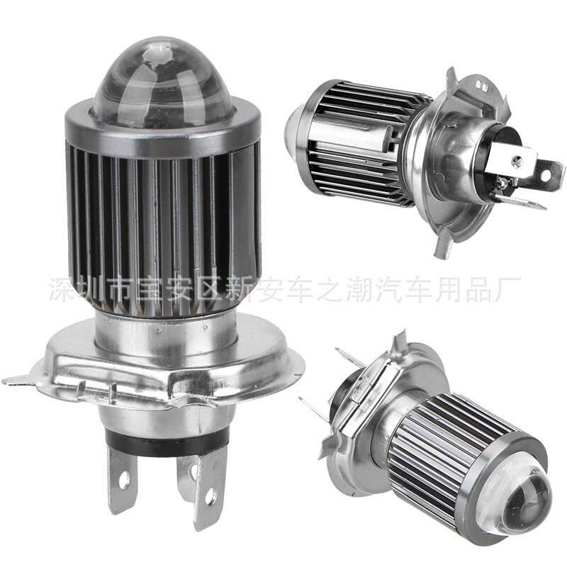 电动车led大灯 超亮强光摩托三轮车灯远近前大灯泡汽车双色雾灯泡