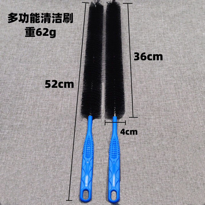 下水道蓝色手柄黑色马桶羊毛刷