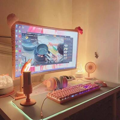 Cute Dust-proof Computer Surrounding Notebook Monitor Decora