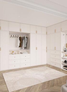 OQ5M转角大衣柜家用卧室轻奢法式简易柜整体步入式衣帽间衣橱
