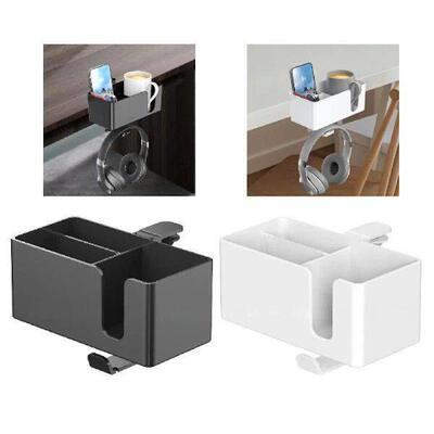 4 in 1 Desk Cup Holder Headphone Hanger Rotating Dorm Phone