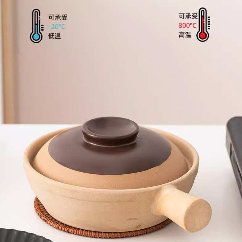 土陶商用单柄砂锅煲仔饭砂锅煲明火耐高温干烧饭店家用汤煲啫啫煲