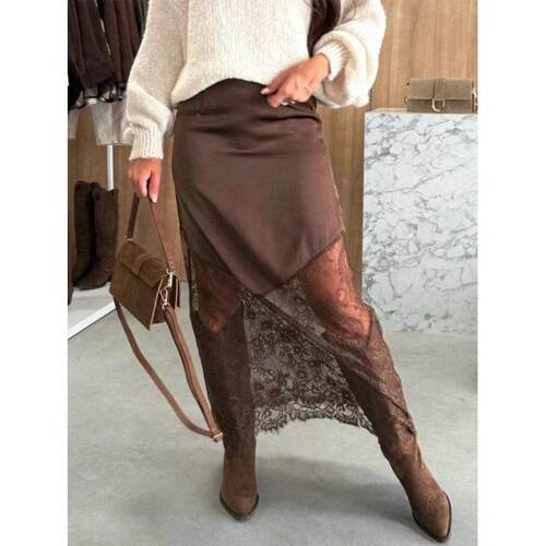 C 30903 Lace Spliced Hip Skirt 蕾丝拼接包臀裙跨境速卖通