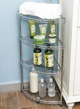 川井牌现CJ-B1068代简易三层角落镀调节层距厨房客铬架厅转可角架