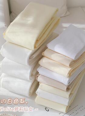 春季奶白色连裤袜加厚加绒白色打底裤袜女甜美米白色丝袜0103z