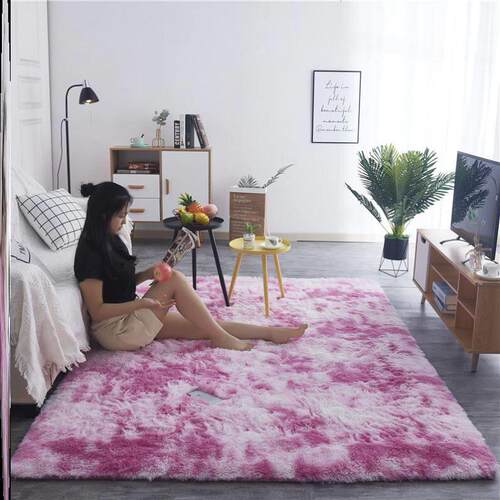 Plush carpet bedroom rug bedside blanket floor mat地板垫地毯
