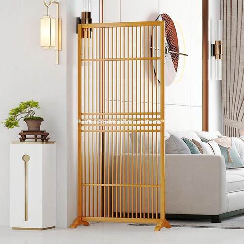 入户QNH屏风隔客厅卧室关墙进门玄断格栅遮挡装饰办公室折叠移动