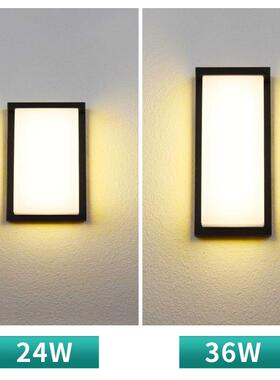 602-B户l外方灯形壁防水阳台露台过道楼梯灯d超亮庭院门口室e外墙