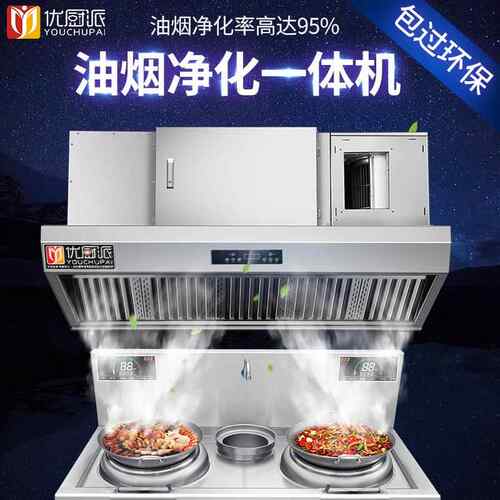 油净化一房体机商用厨JIN饭店烟餐烟饮低空排放环保罩抽油烟机