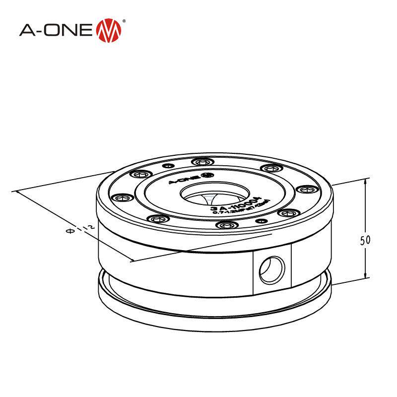 A-ONE零点定位夹具外置式20型零点卡盘 加工中心工装夹具气动卡盘