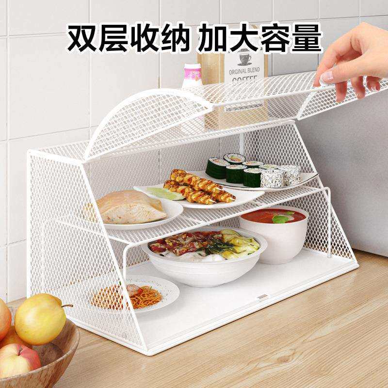 放剩饭剩菜的收纳柜透气菜橱家用碗柜厨房储物柜子置物架多层农村