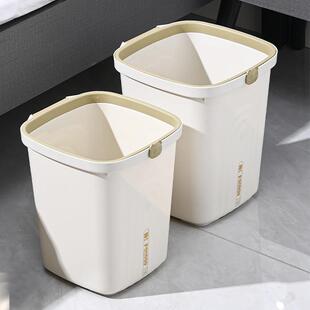 家用垃圾桶高级感客厅卧室垃圾篓卫生间免脏手大号压圈办公室纸篓