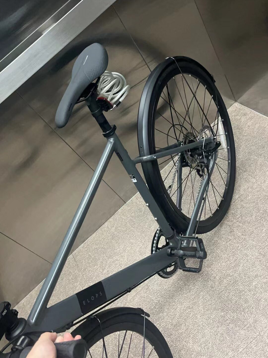 Городской велосипед Decathlon Speed 900 легкий шоссейный 8 скоростей дисковые тормоза photo review