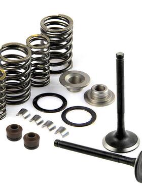 滑板车GY6 125 150气门四冲50/80cc气门组件油封弹簧套件导管卡鞋