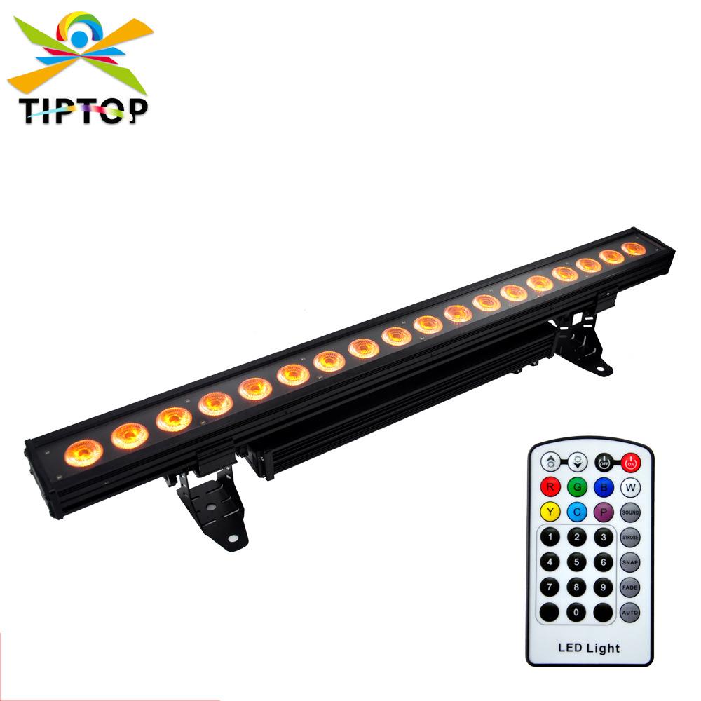 现货LED舞台投光灯18颗6瓦红绿蓝白黄紫混色添鑫灯珠 高亮洗墙灯