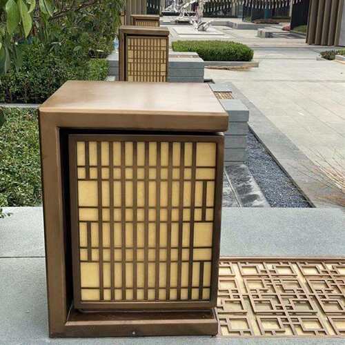户外中仿古简约柱墅头灯别大门新防水方形led市电式庭院灯款CL-23