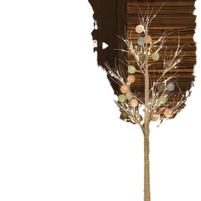 落地款LED白桦树灯网红露营卧室民宿直播间背景装饰布置ins灯