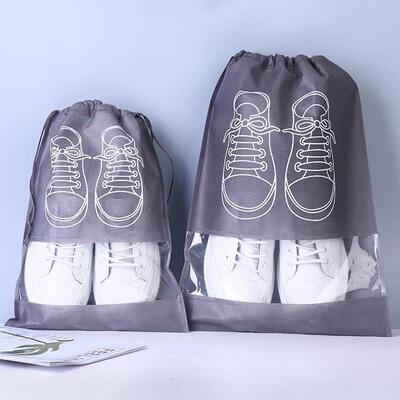 Shoe bag for storing shoes, a travel essential. Dust-proof b