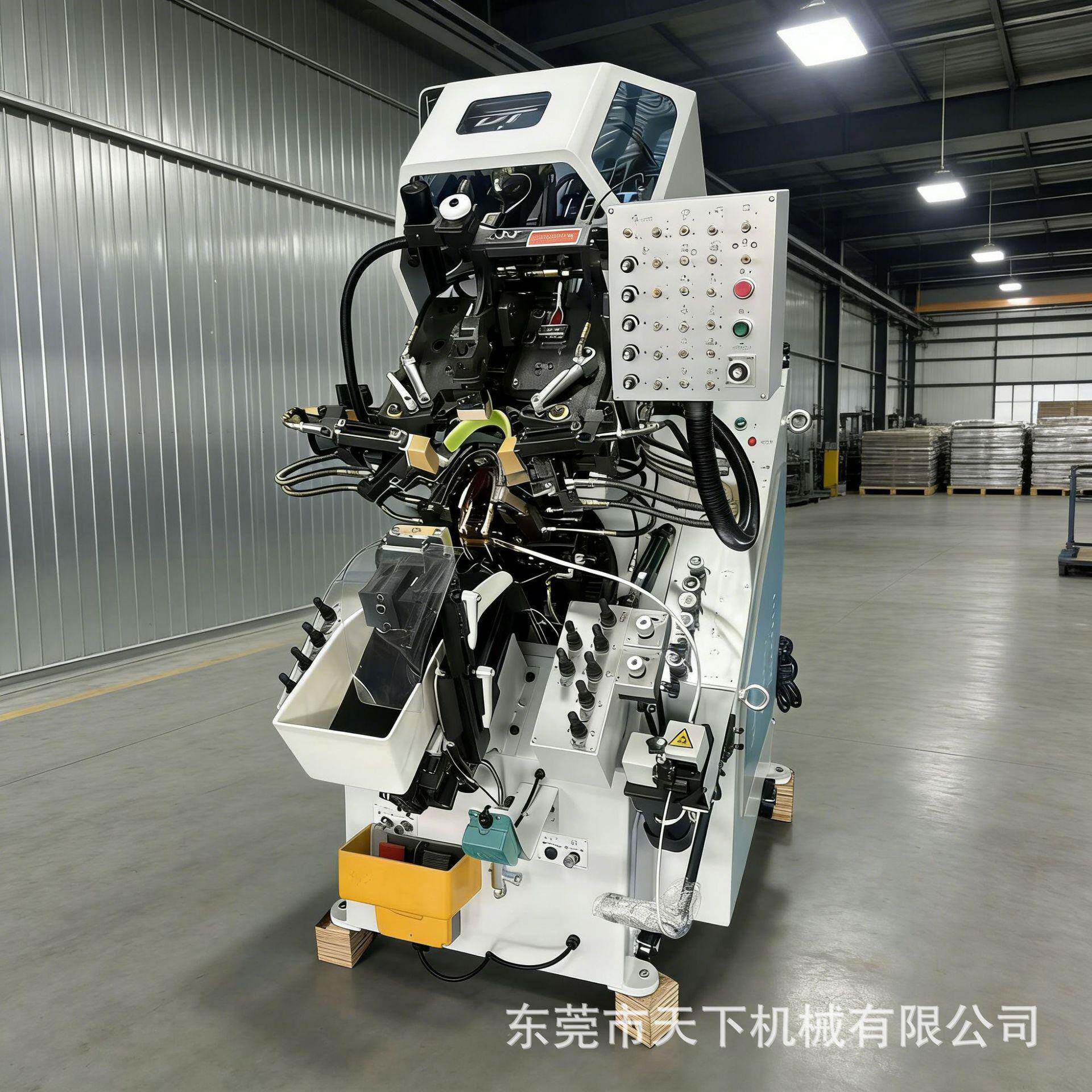 电脑控制自动上胶前帮机九爪制鞋高效结帮设备优