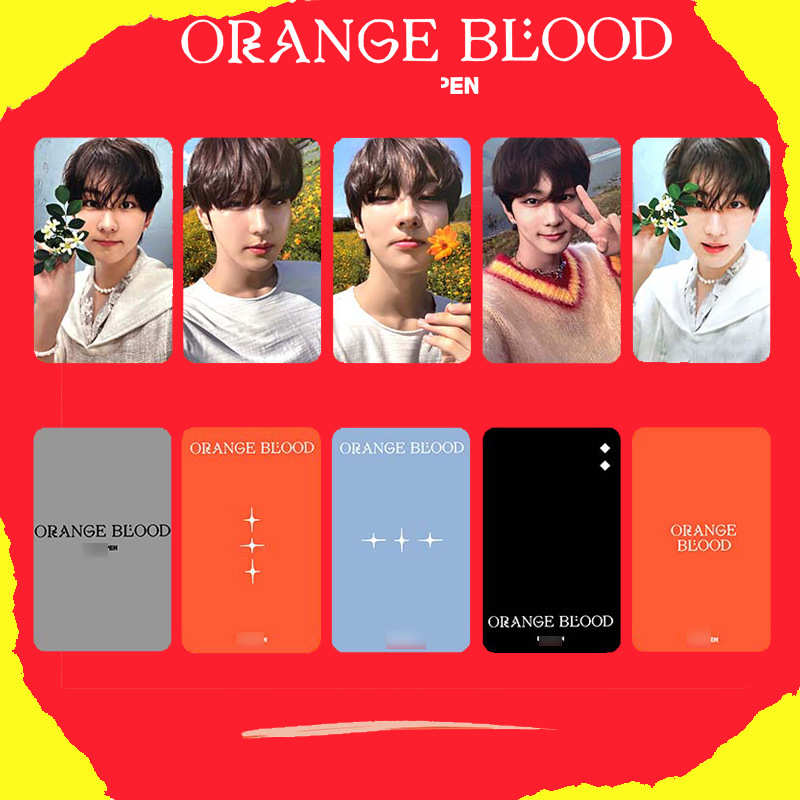 enhypen周边新专单人特典小卡Mini5 Orang梁祯元李羲承朴成训同款