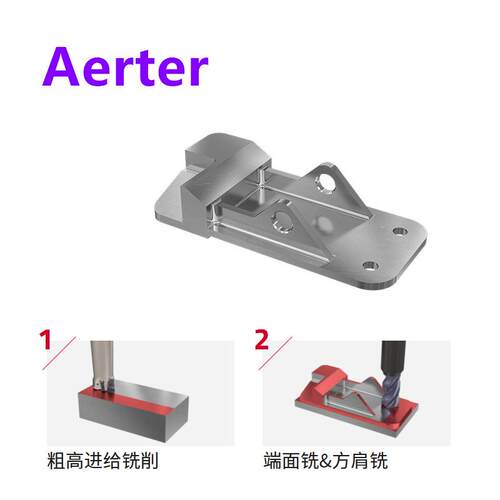 Aerter深圳铝挤型cnc铝件加工横梁结构件铰链高要求铜铝压铸件