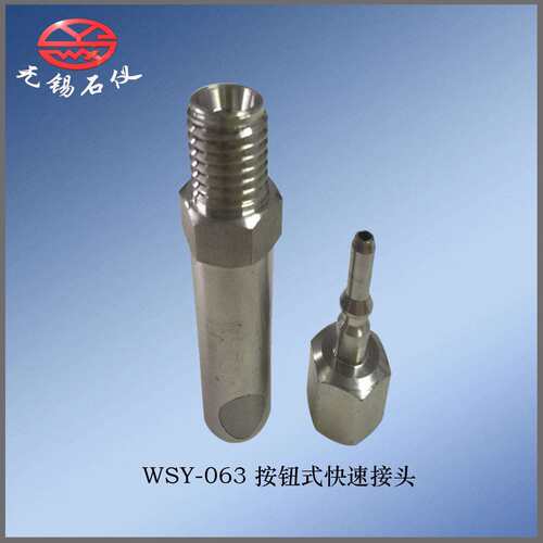厂价直销WSY-063按钮式快速接头现货石油仪器配件厂家接头