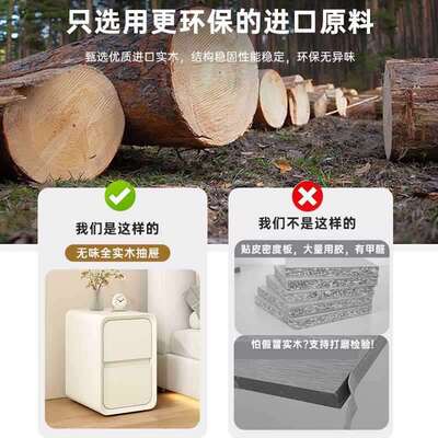 A6L床头柜小型简约现代极窄床边柜小柜子超窄2025新款卧室夹缝置