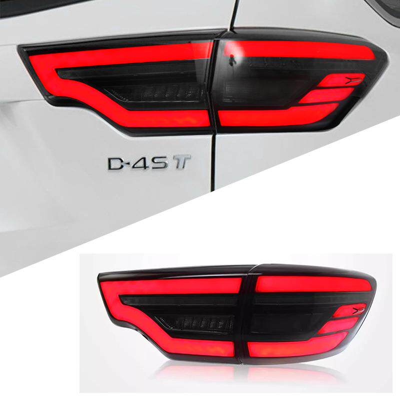 适用于15-20款新汉兰达尾灯总成改装LED行车灯刹车灯流水转向灯