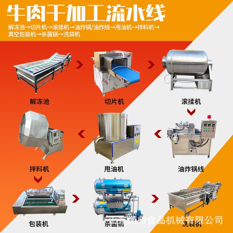 全套绞肉机牛肉干加工设备新疆手撕制作内蒙古流水线