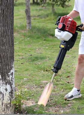 多用途碎石钻孔冲击钻 手提大功率汽油破碎镐 园林起苗挖树机油镐