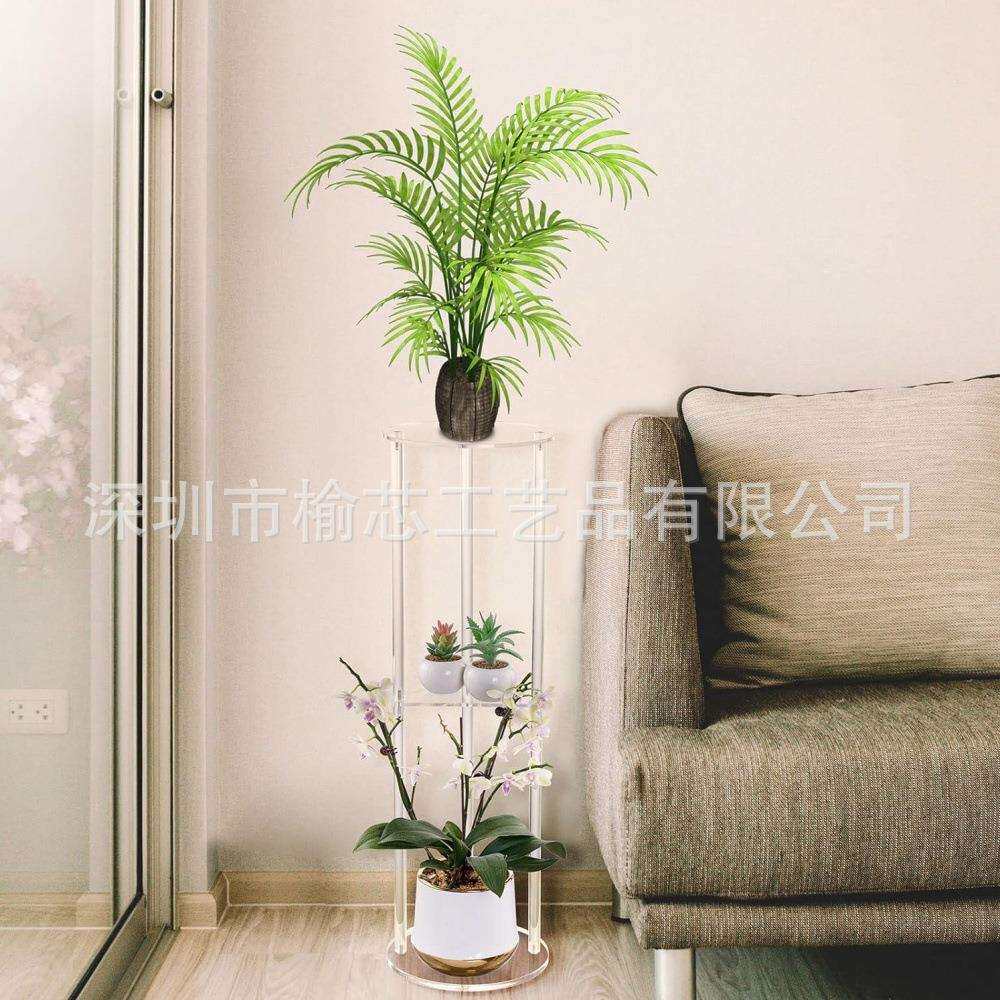 3层亚克力圆形桌子 饮料桌 茶桌 红酒桌 适合卧室、沙发、客厅等