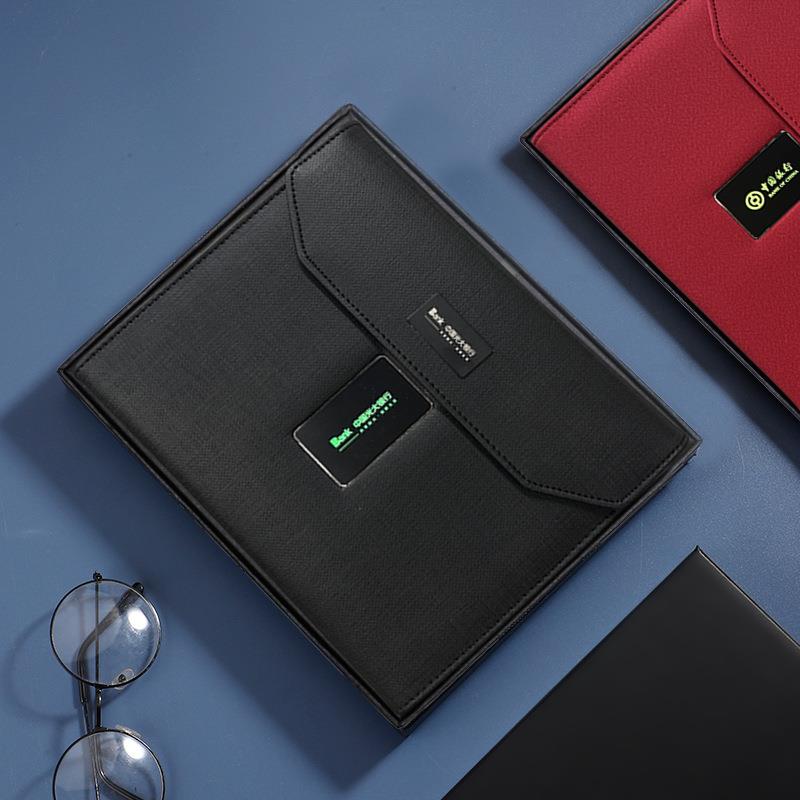 创意发光务无线电记事本三折页多功充能收纳电MIDU宝笔记本商礼充