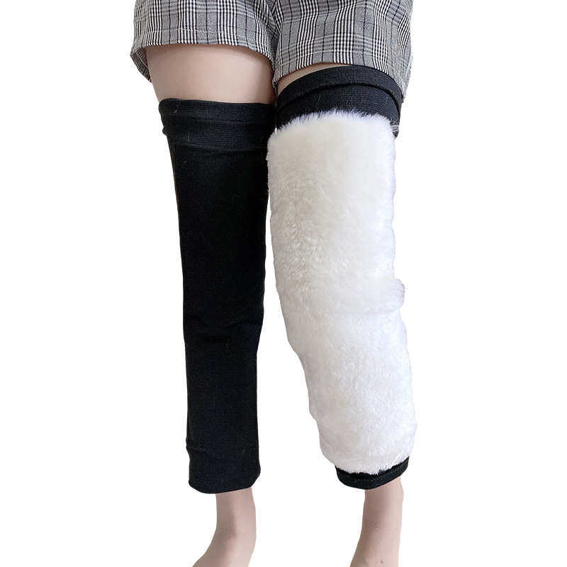 升级加厚加长羊毛护膝老寒腿保暖男女士关节加厚四季防寒护腿