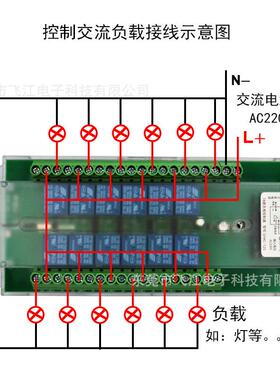 厂家销线22V无遥控0器开关模块灯具电机远程控制SHAC-12S多功能接
