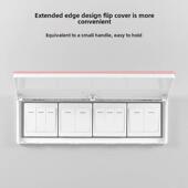 86型四联插座防水盒卫生间浴室超薄开关保护盒粘贴式 浴霸开关罩盖