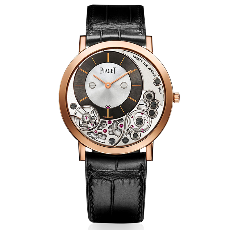 [9.8新]伯爵ALTIPLANO系列18k玫瑰金手动机械手表男G0A39110