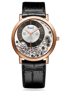 [9.8新]伯爵ALTIPLANO系列18k玫瑰金手动机械手表男G0A39110