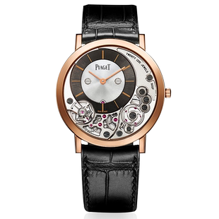[9.8新]伯爵ALTIPLANO系列18k玫瑰金手动机械手表男G0A39110