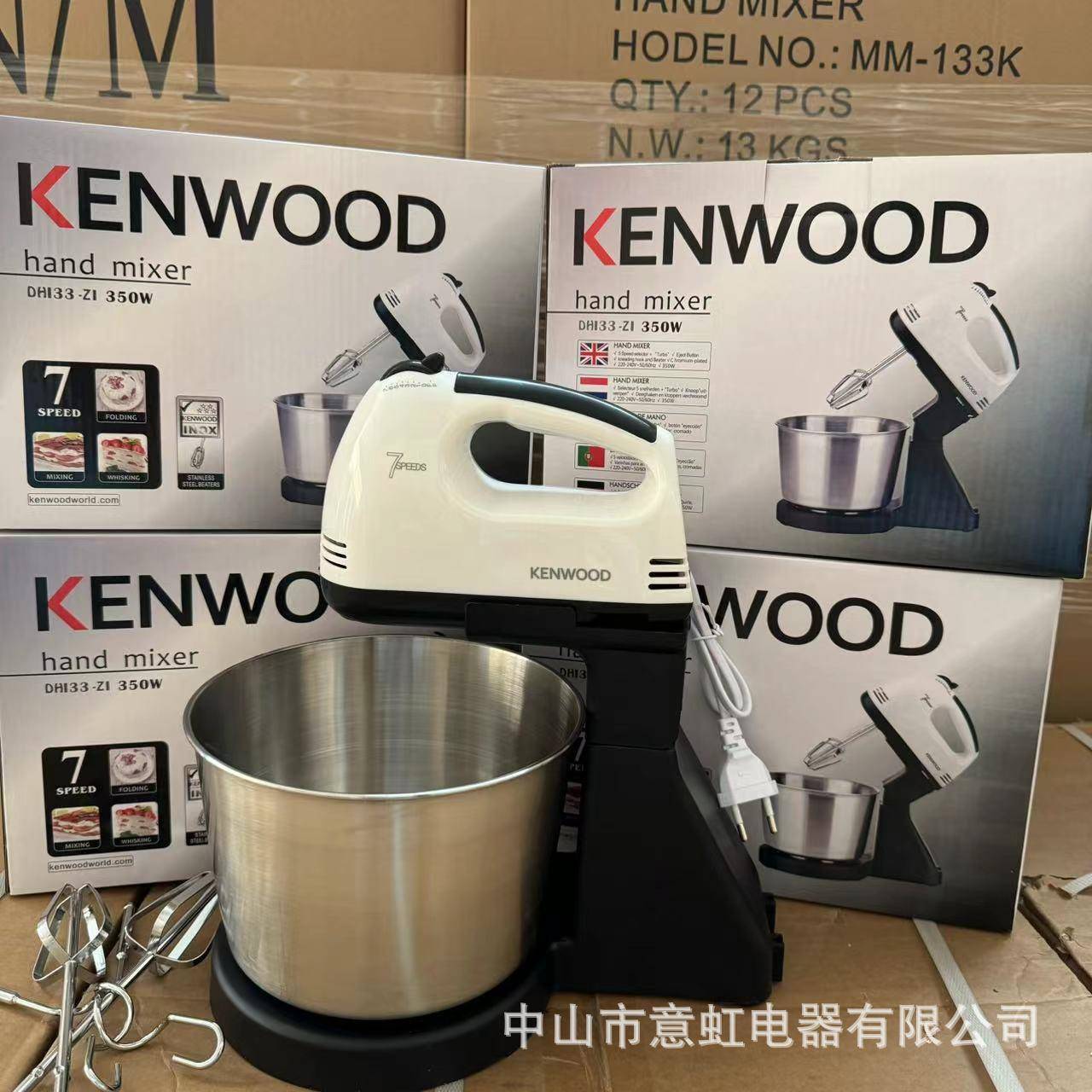 家用电动台式打蛋器 带不锈钢桶搅拌搅蛋机 打奶油烘焙蛋糕和面机