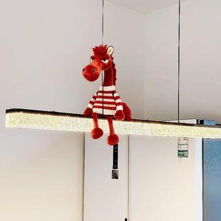 红色小马挂件客厅吊灯挂饰吉祥物公仔2026马年氛围摆件新年装饰品