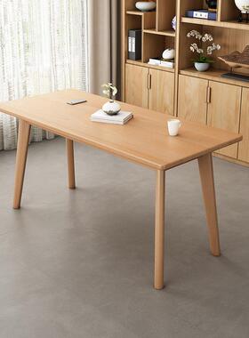 ZG-66711原木实木电脑桌简代易桌学生家用写字桌现橡办公桌窄书桌