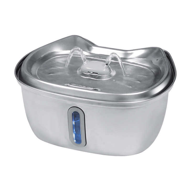 水循环过滤猫咪水器宠物饮水机水器3l饮全自动喂新款不锈钢