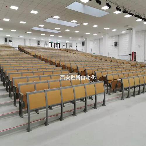 阶梯教室排椅软包椅子带小桌板学校教室会议室多功能报告厅阶梯椅