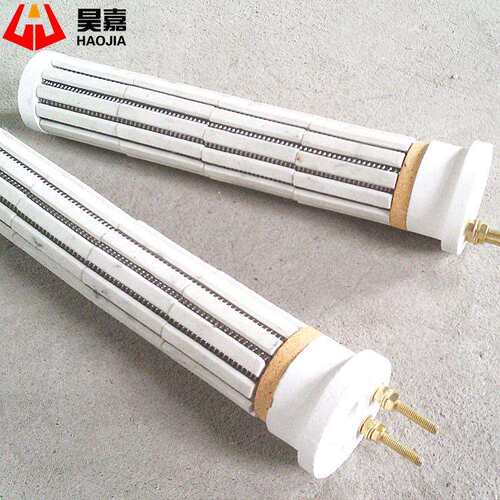 陶瓷免拆式藕节加热器 陶瓷发热芯锅炉发热棒 导热油专用加热管